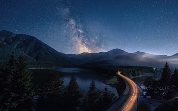 Road To The Morning Way , morning, road, sky, nature HD wallpaper