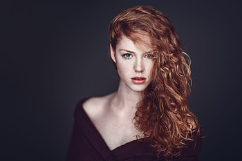 Unknown Model, babe, lady, model, red head, woman HD wallpaper