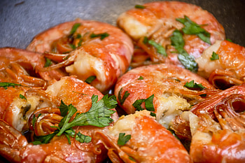 Food, Greens, Fried, Shrimp, Appetizing HD wallpaper