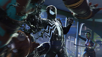 Marvel's Spider-Man 2 – Dynamic Action Scene, video game, Marvel's Spider-Man 2 HD wallpaper