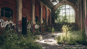 Serenity in Ruins: Abandoned Building - Ultra, abandoned building, abandoned, Overgrown HD wallpaper