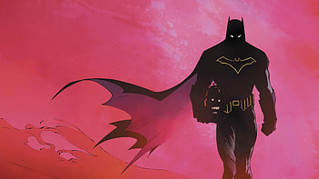Batman Pink Background, batman, superheroes, artwork HD wallpaper