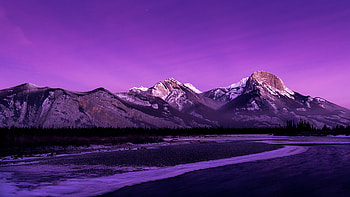 Morning Glow, mountains, mountain, snow, sky, lake, river, nature HD wallpaper