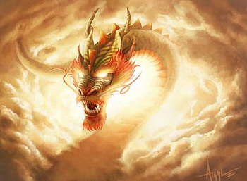 Fire Dragon, snake, dragon, sky, deadly, fire HD wallpaper