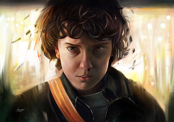 Stranger Things Eleven Artwork, eleven-stranger-things, stranger-things, tv-shows, artwork HD wallpaper