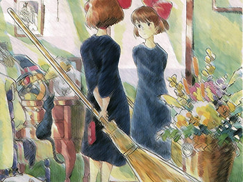 From Girl...To Witch, anime, reflection, kiki, witch HD wallpaper