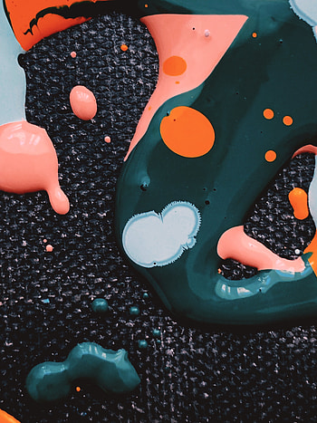 Painted surface, water and oil art, close up HD phone wallpaper