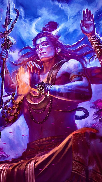 Rudra Shiva, Sky Background, huge, statue HD phone wallpaper