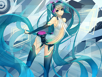 Hatsune Miku Append, awesome, transparent, nice, hatsune, aqua eyes, sexy, white, hatsune miku, twintail, hot, girl, headset, aqua, anime, pretty, blue, colorful, black, heads, append, cute, vocaloid, beauty, miku, music, vocaloids, beautiful, diva, virutal, aqua hair, cool, idol, miku append HD wallpaper