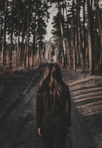 Alone, Cities, Girl, Loneliness, Hair, Lonely, Back HD phone wallpaper