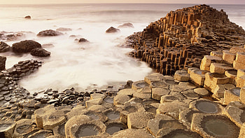 Giants Causeway, Antrim, Ireland, Beautiful places HD wallpaper