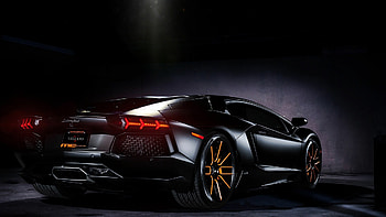 Black Aventador, Lamborghini elegance, , Graphic design elements HD wallpaper