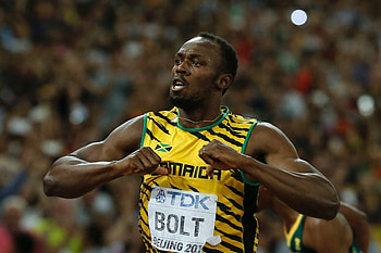 Usain Bolt, Striking , Wallpics, Olympic champion HD wallpaper