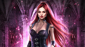 Fantasy Girl, Girl, Art, Magic, Lights, Look HD wallpaper