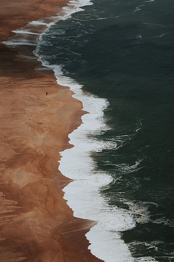 Beach, Silhouette, Miscellanea, Miscellaneous, Sadness, Loneliness, Sorrow HD phone wallpaper
