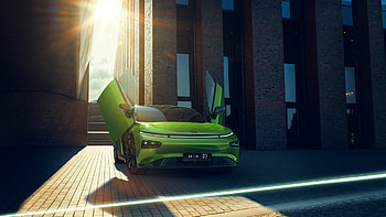 Doors-Up, XPeng P7 Sedan HD wallpaper