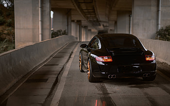 Sports, Porsche, Cars, Car, Machine, Sports Car, Back View, Rear View, Porsche 997 HD wallpaper