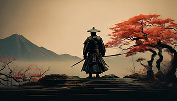 Samurai, samurai, warrior, Japan, AI Art HD wallpaper