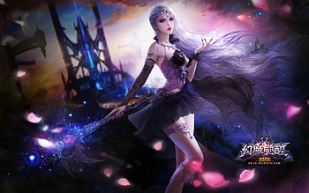 Fantasy girl, frumusete, fantasy, game, girl, luminos HD wallpaper