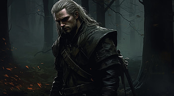 "The Lone Guardian of the Enchanted Forest", AI Art, The Witcher HD wallpaper