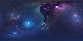 Cosmos, fantasy, space, stars, luminis, blue, purple, nebula, tim barton HD wallpaper