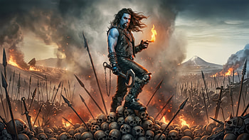 Jason Momoa Lobo Dark Space Biker, lobo, artwork, art, digital-art, superheroes HD wallpaper
