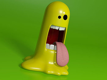 Funny, 3d, green, yellow HD wallpaper