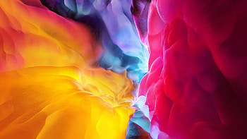 2021 iPad Pro, colorful clouds, abstract HD wallpaper