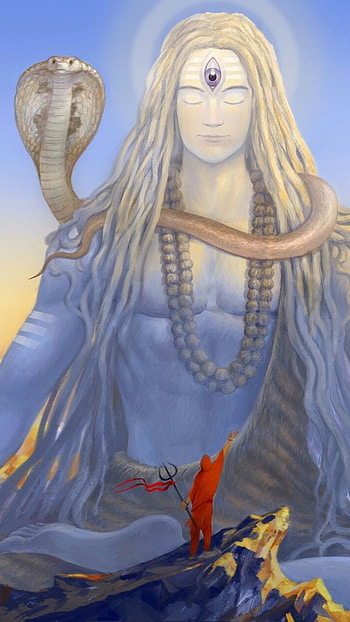 Mahadev , Big Statue, Lord Shiva HD phone wallpaper