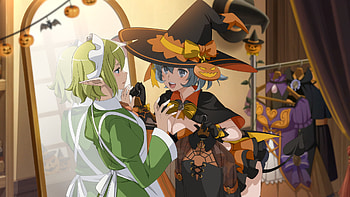 Ryu and Syr Flover, Is It Wrong to Try to Pick Up Girls in a Dungeon?, Syr Flova, Anime, halloween, anime halloween HD wallpaper