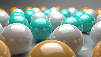 3D, Smooth, Balls, Brilliant HD wallpaper