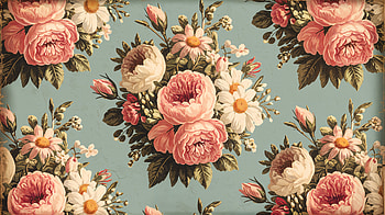 Vintage Floral Elegance - Ultra, flower, floral pattern, vintage design, peony HD wallpaper