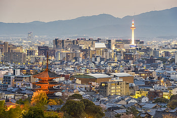 Kyoto, Finanziellen nten Asienspiegel, Japan, Financial district HD wallpaper