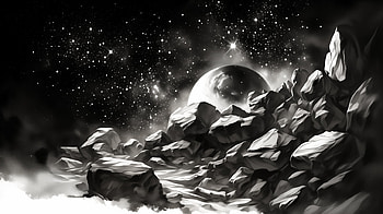 Elegant Black & White Space: of Stars, Black & White, space, Stars HD wallpaper
