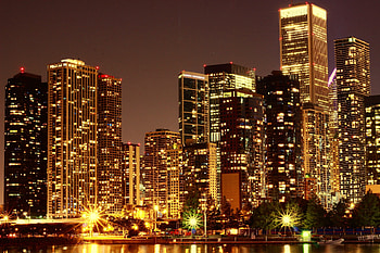 Cities, Night, Usa, Building, Skyscrapers, United States HD wallpaper
