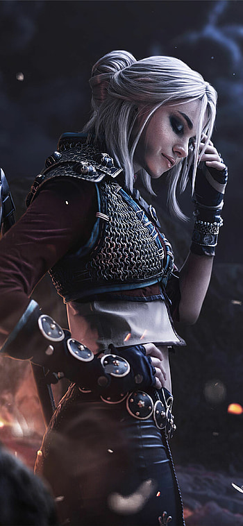 The Witcher TV series, Ciri Witcher cosplay, Games PS4 Xbox PC, Warrior woman HD phone wallpaper