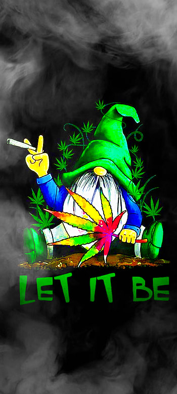 Let it Be, 420, art, green, smoke HD phone wallpaper