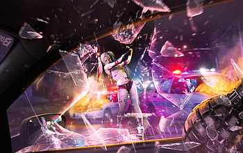Harley Quinn, breaking glasses, Birds of Prey, 2020 movie, artwork HD wallpaper
