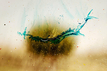 Abstract, Drops, Divorces, Blur, Smooth, Paint HD wallpaper