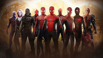 Spider Verse All , spiderman, superheroes, artist, artwork, digital-art HD wallpaper