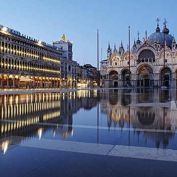 St. Mark's Basilica, Reflection building, Italy, Cathedral HD phone wallpaper