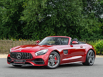 2019 Mercedes..AMG..GT..Roadster, fast car, beautiful, red, mercedes HD wallpaper