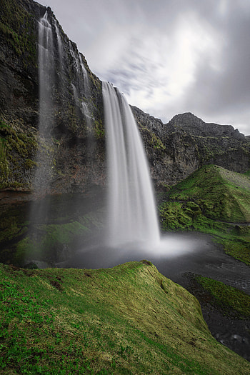 Landscape, Nature, Water, Rock, Waterfall, Iceland HD phone wallpaper