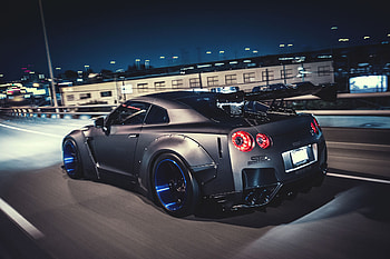 Nissan GTR Track, Liberty Walk Cars HD wallpaper