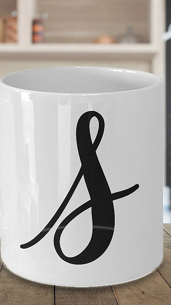 S Name Letter, Coffee Mug HD phone wallpaper