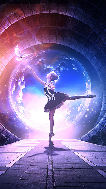 Dancer, Night Dance, Sony Xperia HD phone wallpaper