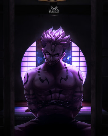 Sukuna ryomen , magenta, art HD phone wallpaper