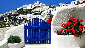 Breathtaking coastlines, Tranquil seas, Charming Greek island, Idyllic vacation HD wallpaper