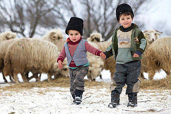 Pe ulita, satului, iarna, pe, ulita HD wallpaper