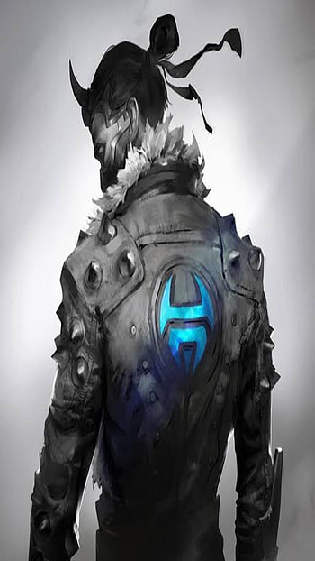 Shadow fight, electric blue, art HD phone wallpaper